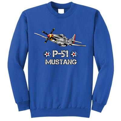 American World War 2 Pcool Gift51 Mustang Fighter Airplane Gift Sweatshirt
