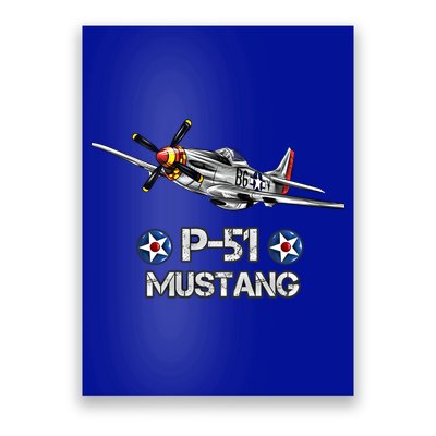 American World War 2 Pcool Gift51 Mustang Fighter Airplane Gift Poster