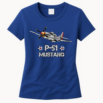 American World War 2 Pcool Gift51 Mustang Fighter Airplane Gift Womens T-Shirt