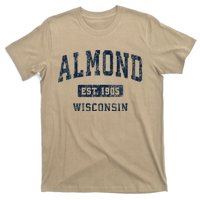 Almond Wisconsin Wi Vintage Athletic Sports T-Shirt