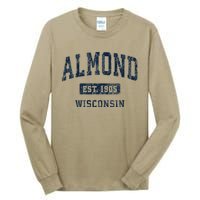 Almond Wisconsin Wi Vintage Athletic Sports Tall Long Sleeve T-Shirt