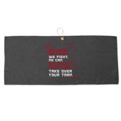 Atlanta We Walk In Your Trap Take Over Large Microfiber Waffle Golf Towel