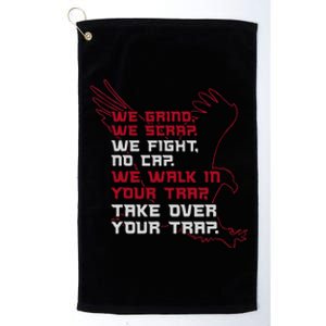 Atlanta We Walk In Your Trap Take Over Platinum Collection Golf Towel