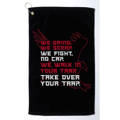 Atlanta We Walk In Your Trap Take Over Platinum Collection Golf Towel