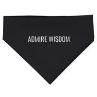 Achieve Wisdom Wise Optimistic And Inspirational Message USA-Made Doggie Bandana