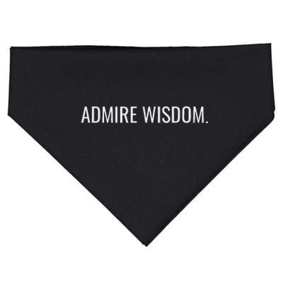 Achieve Wisdom Wise Optimistic And Inspirational Message USA-Made Doggie Bandana