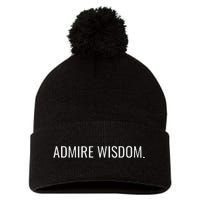 Achieve Wisdom Wise Optimistic And Inspirational Message Pom Pom 12in Knit Beanie