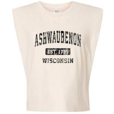 Ashwaubenon Wisconsin Wi Vintage Sports Design Garment-Dyed Women's Muscle Tee