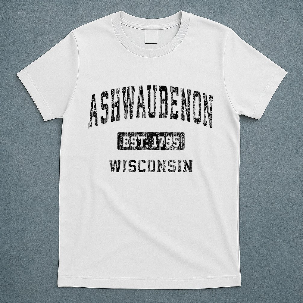 Ashwaubenon Wisconsin Wi Vintage Sports Design T-Shirt