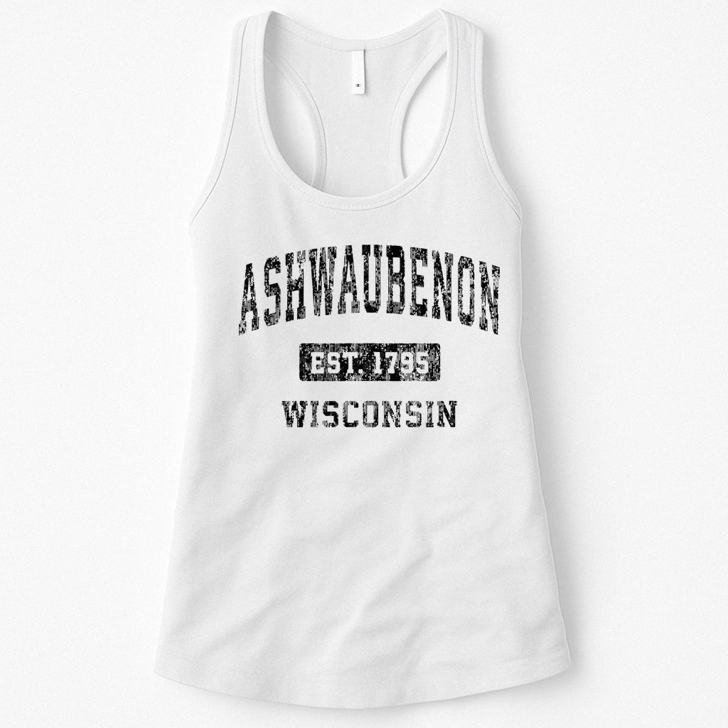 Ashwaubenon Wisconsin Wi Vintage Sports Design Womens Tank Top
