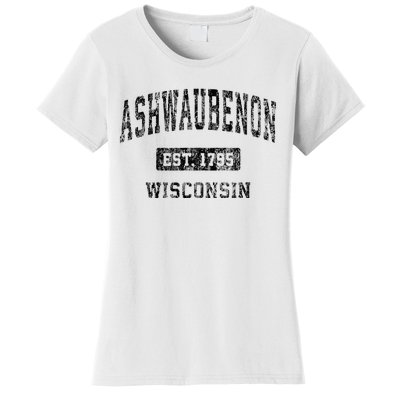 Ashwaubenon Wisconsin Wi Vintage Sports Design Women's T-Shirt