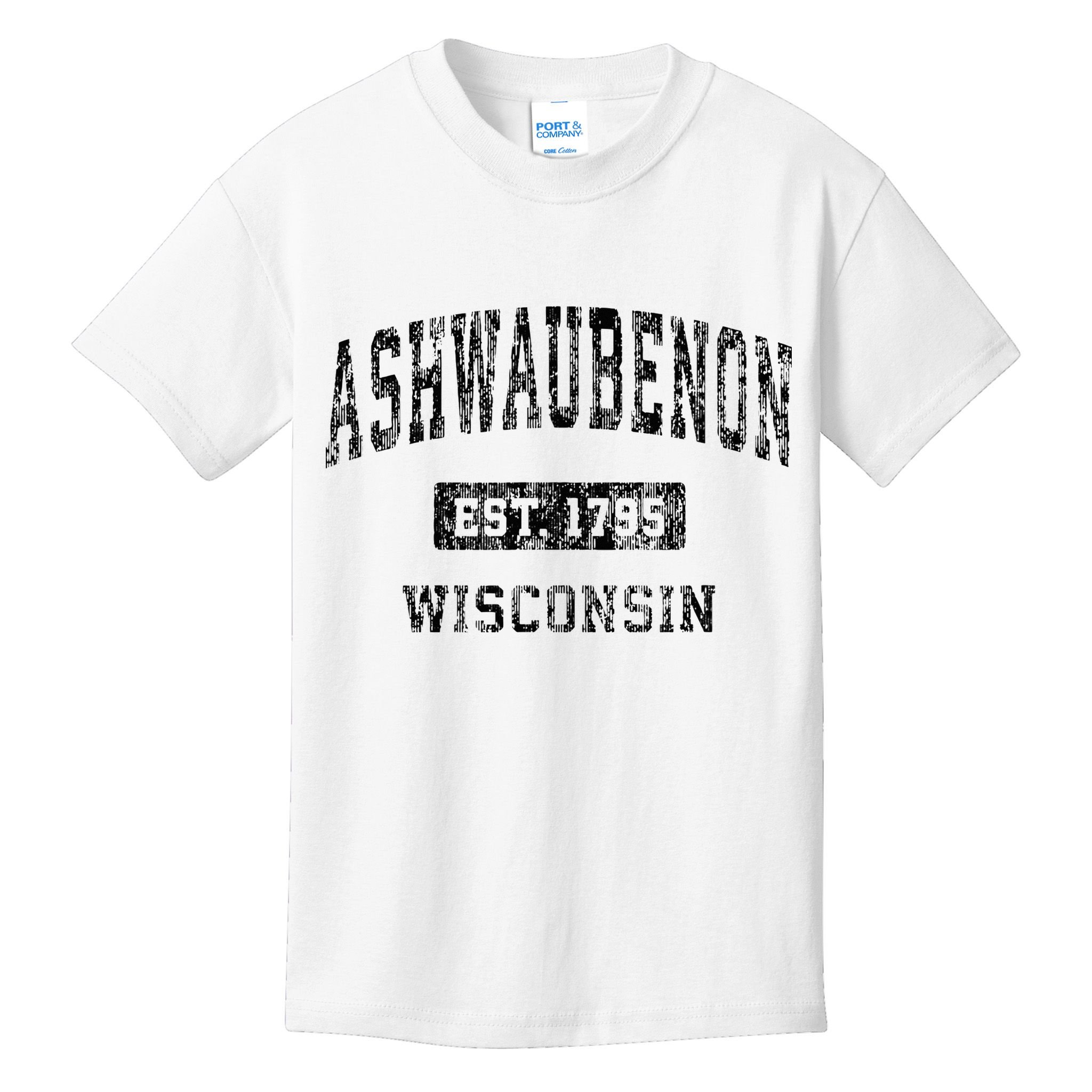 Ashwaubenon Wisconsin Wi Vintage Sports Design Kids T-Shirt