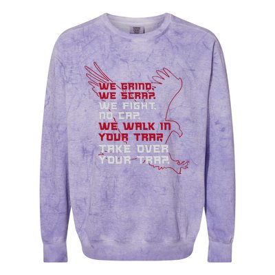 Atlanta We Walk In Your Trap Take Over Colorblast Crewneck Sweatshirt