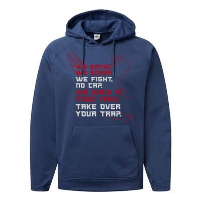 Atlanta We Walk In Your Trap Take Over Performance Fleece Hoodie