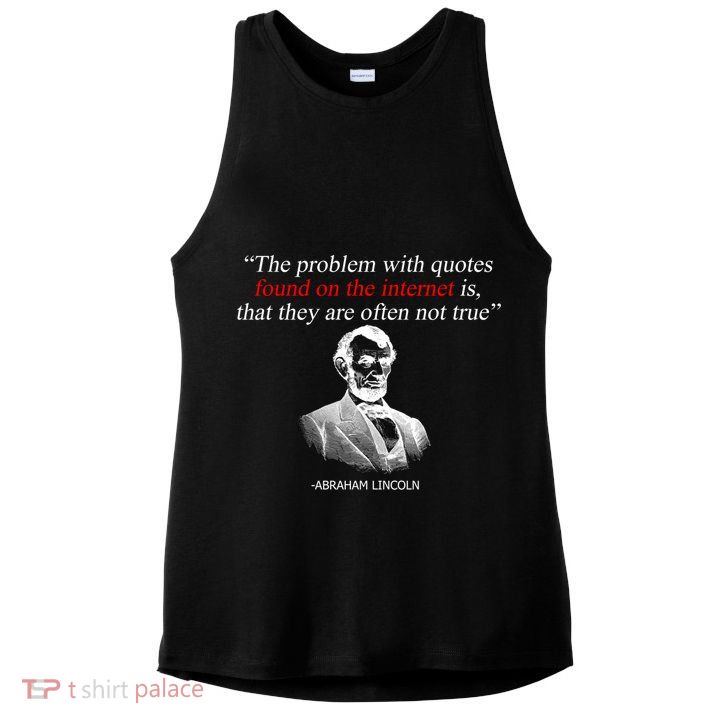 Autor Writer Writing Abraham Lincoln Funny Journalist Gift Ladies PosiCharge Tri-Blend Wicking Tank