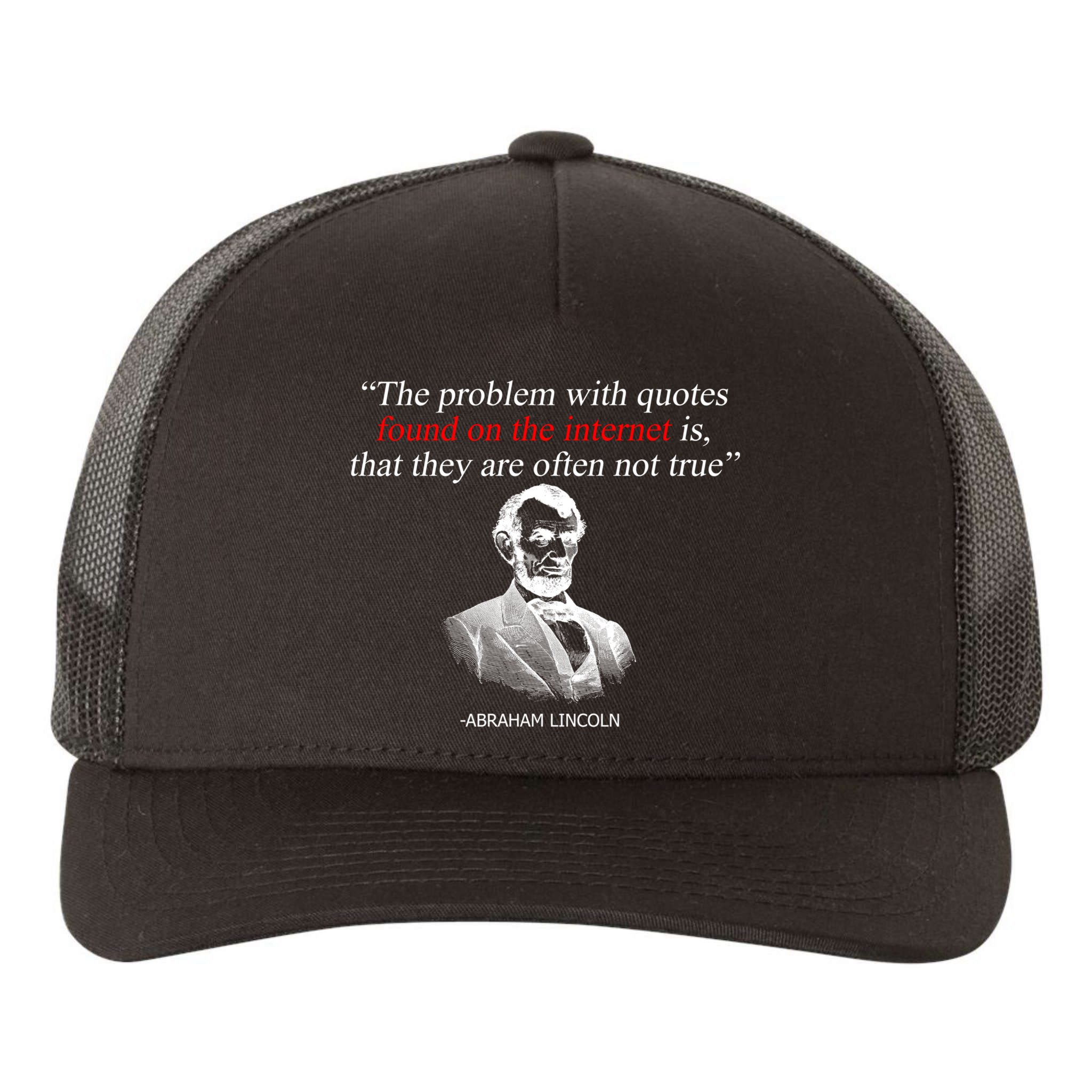 Autor Writer Writing Abraham Lincoln Funny Journalist Gift Yupoong Adult 5-Panel Trucker Hat