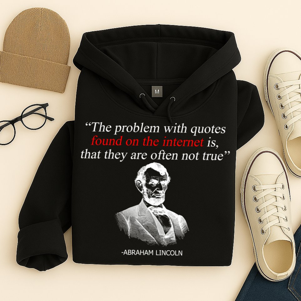 Autor Writer Writing Abraham Lincoln Funny Journalist Gift Hoodie