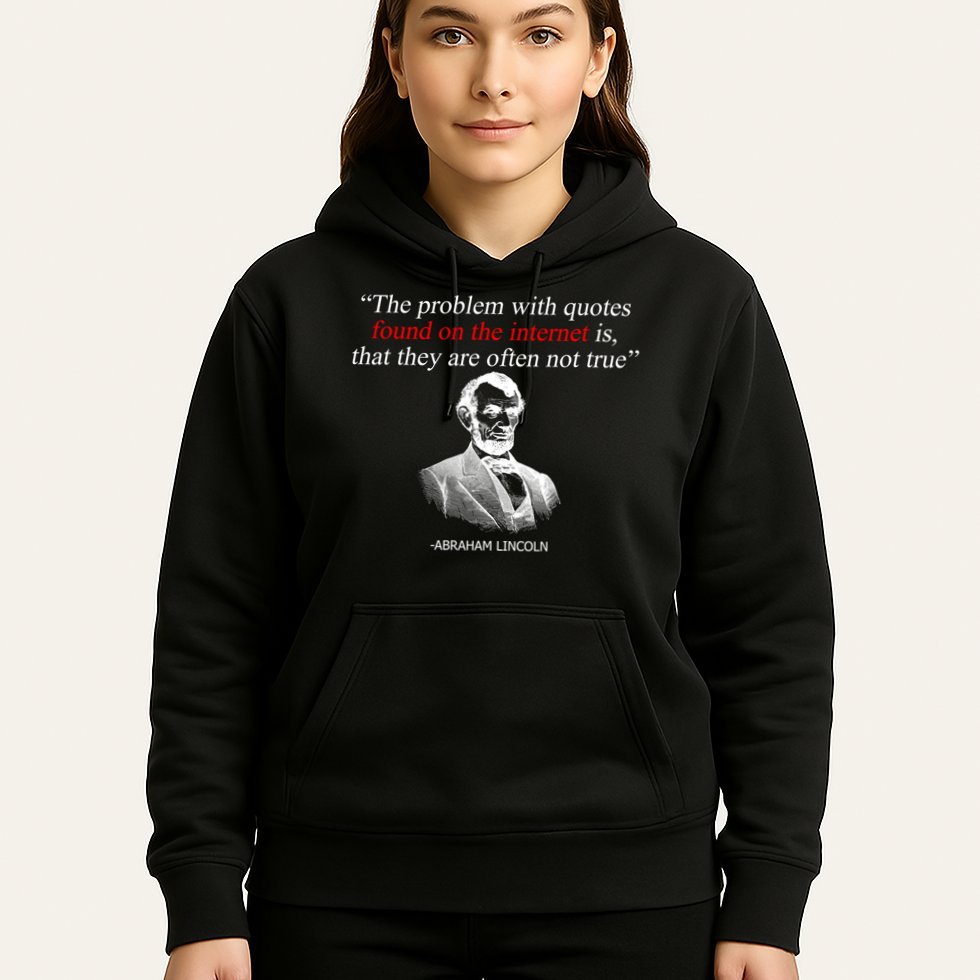 Autor Writer Writing Abraham Lincoln Funny Journalist Gift Hoodie