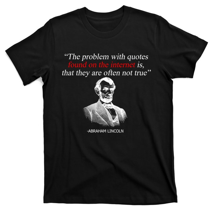 Autor Writer Writing Abraham Lincoln Funny Journalist Gift T-Shirt