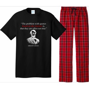 Autor Writer Writing Abraham Lincoln Funny Journalist Gift Pajama Set