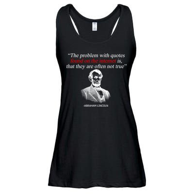 Autor Writer Writing Abraham Lincoln Funny Journalist Gift Ladies Essential Flowy Tank