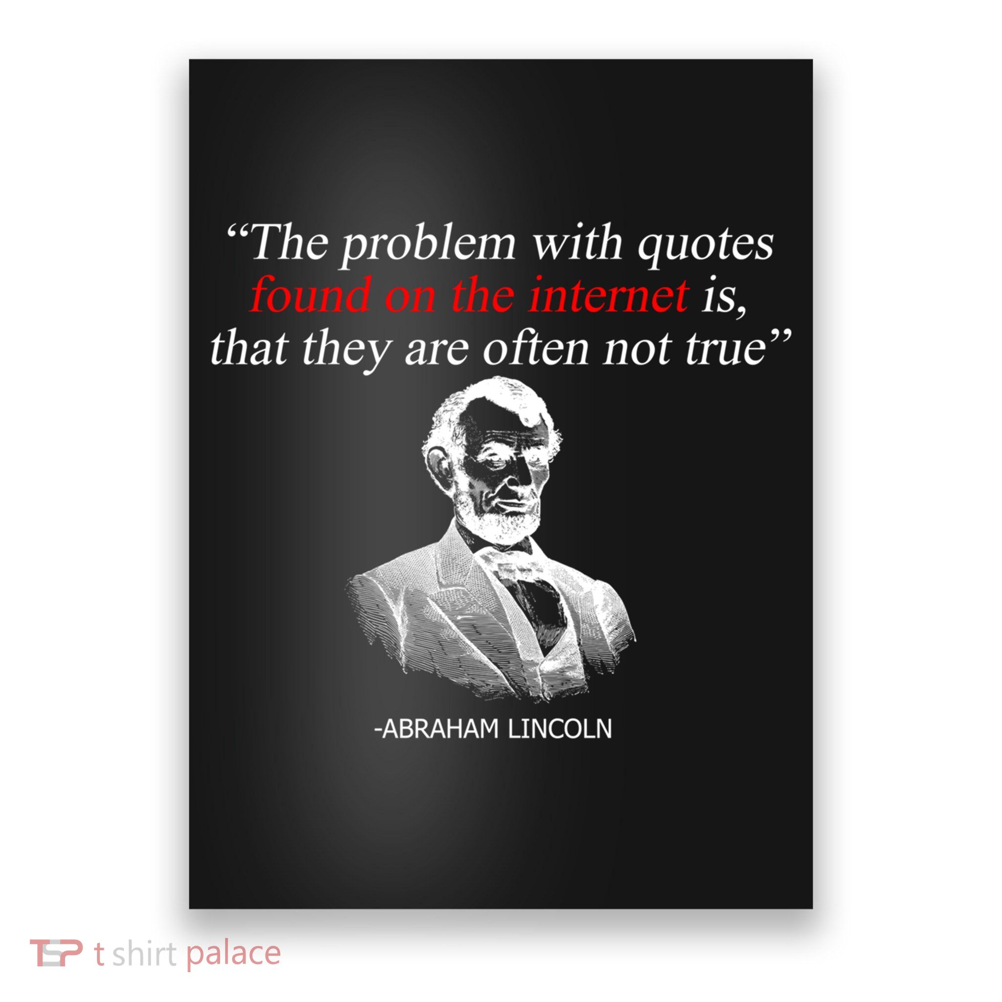 Autor Writer Writing Abraham Lincoln Funny Journalist Gift Poster