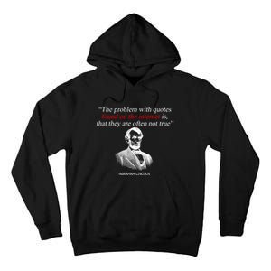 Autor Writer Writing Abraham Lincoln Funny Journalist Gift Tall Hoodie