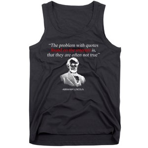 Autor Writer Writing Abraham Lincoln Funny Journalist Gift Tank Top