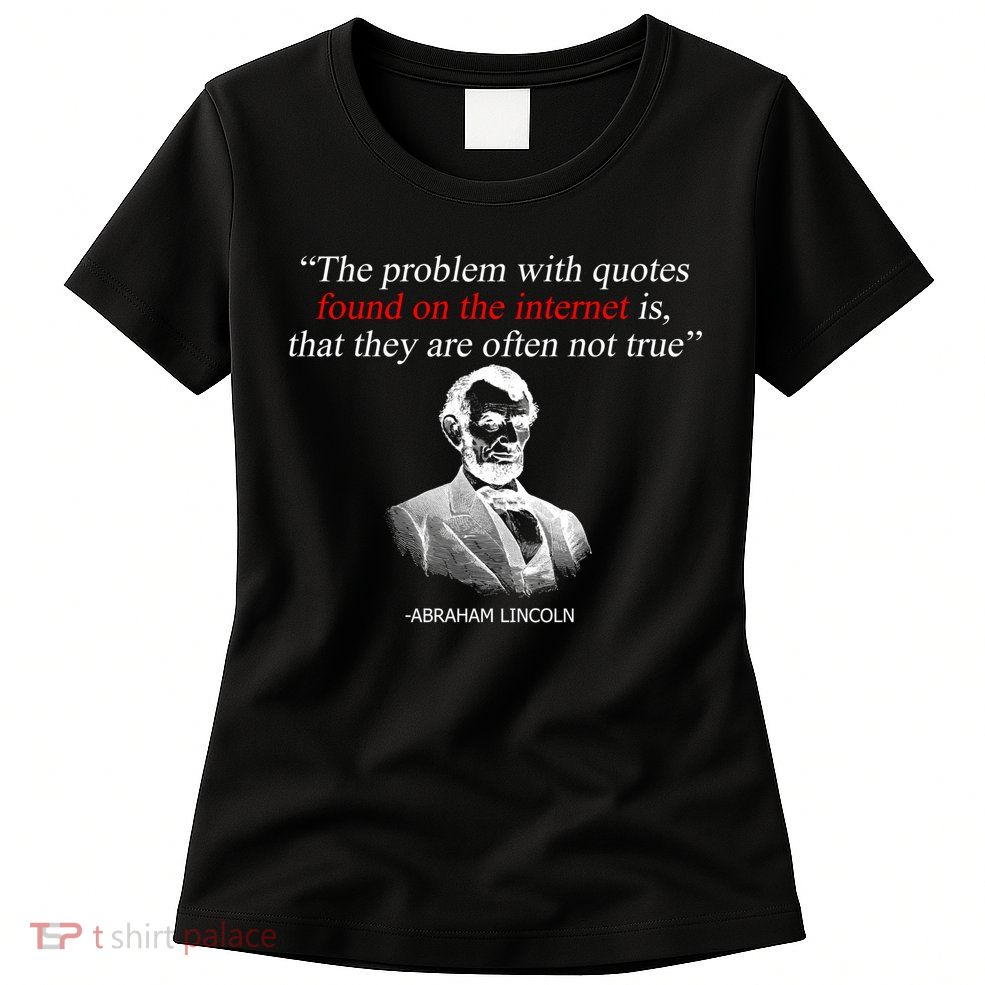 Autor Writer Writing Abraham Lincoln Funny Journalist Gift Womens T-Shirt
