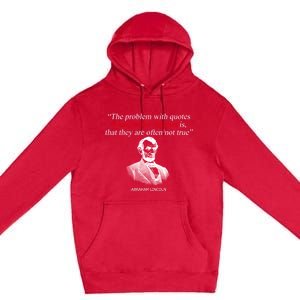 Autor Writer Writing Abraham Lincoln Funny Journalist Gift Premium Pullover Hoodie