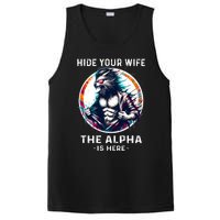 Alpha Wolf Werewolf Meme For Wolf Meme Hide Your Wife The Alpha Is Here PosiCharge Competitor Tank