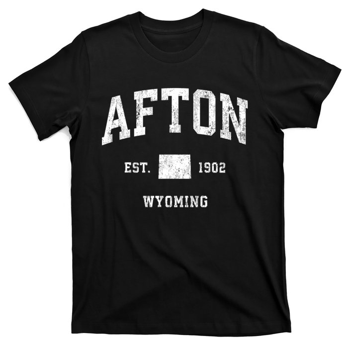 Afton Wyoming Wy Vintage Athletic T-Shirt