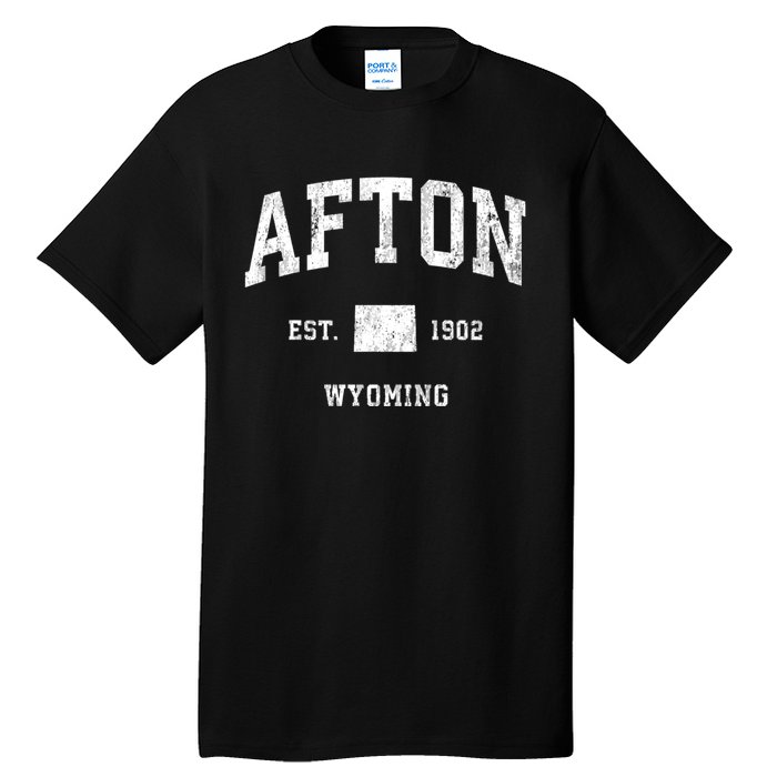 Afton Wyoming Wy Vintage Athletic Tall T-Shirt