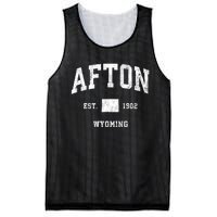 Afton Wyoming Wy Vintage Athletic Mesh Reversible Basketball Jersey Tank