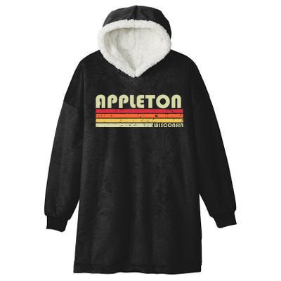 Appleton Wi Wisconsin Funny City Home Roots Hooded Wearable Blanket