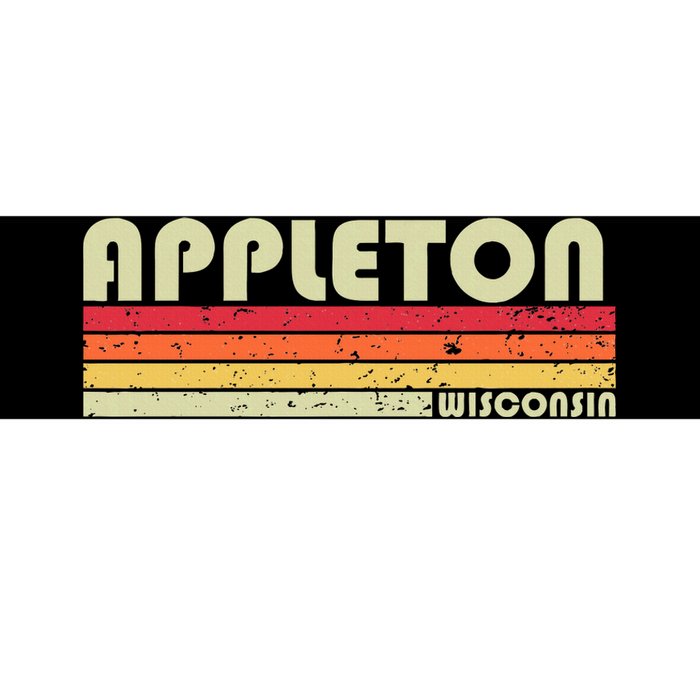 Appleton Wi Wisconsin Funny City Home Roots Bumper Sticker