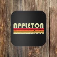 Appleton Wi Wisconsin Funny City Home Roots Coaster