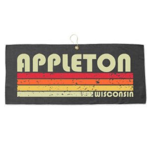 Appleton Wi Wisconsin Funny City Home Roots Large Microfiber Waffle Golf Towel