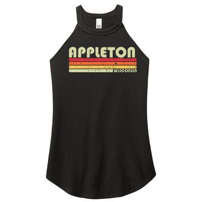 Appleton Wi Wisconsin Funny City Home Roots Women’s Perfect Tri Rocker Tank