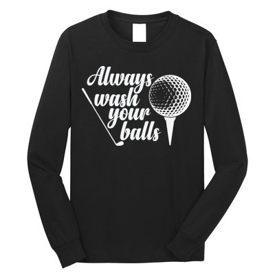 Always Wash Your Balls Golf Trendsport Long Sleeve Shirt