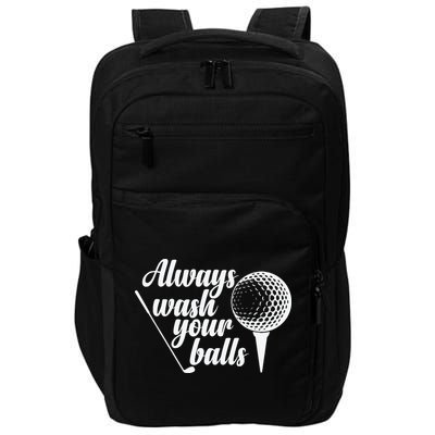 Always Wash Your Balls Golf Trendsport Impact Tech Backpack