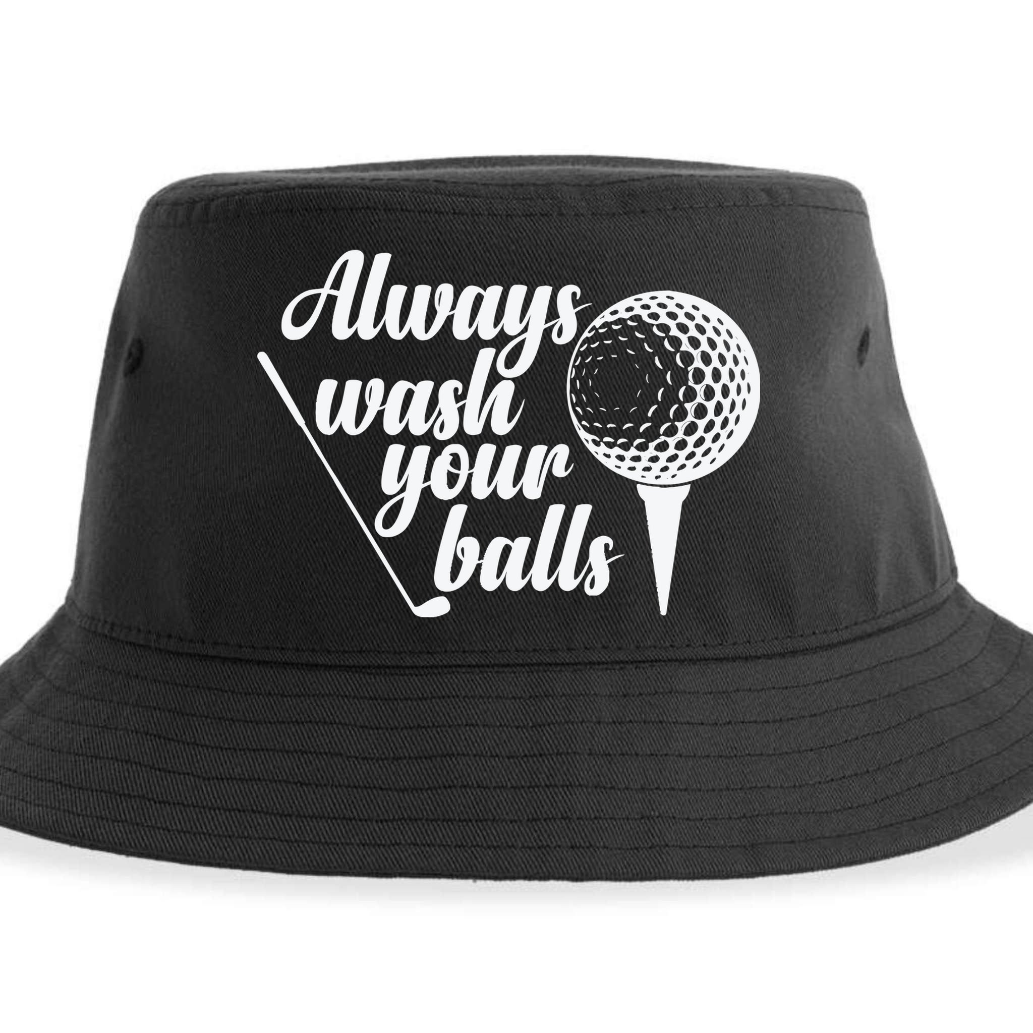 Always Wash Your Balls Golf Trendsport Sustainable Bucket Hat