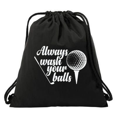 Always Wash Your Balls Golf Trendsport Drawstring Bag