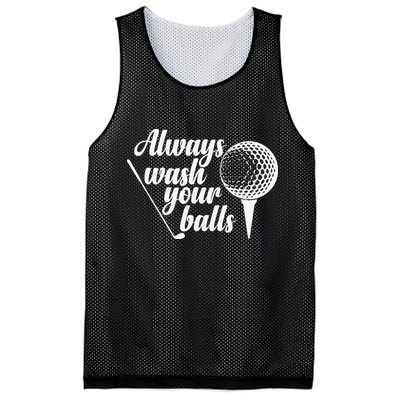 Always Wash Your Balls Golf Trendsport Mesh Reversible Basketball Jersey Tank
