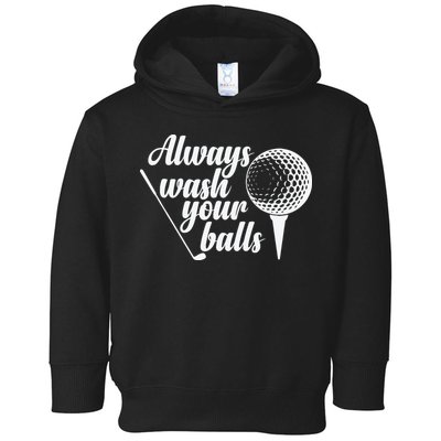 Always Wash Your Balls Golf Trendsport Toddler Hoodie