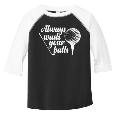 Always Wash Your Balls Golf Trendsport Toddler Fine Jersey T-Shirt