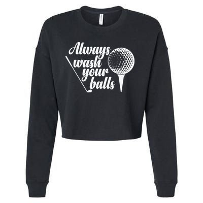 Always Wash Your Balls Golf Trendsport Cropped Pullover Crew
