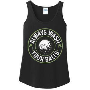 Always Wash Your Balls Golf Lover Golfer Golfing Life Ladies Essential Tank