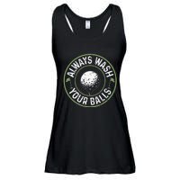 Always Wash Your Balls Golf Lover Golfer Golfing Life Ladies Essential Flowy Tank