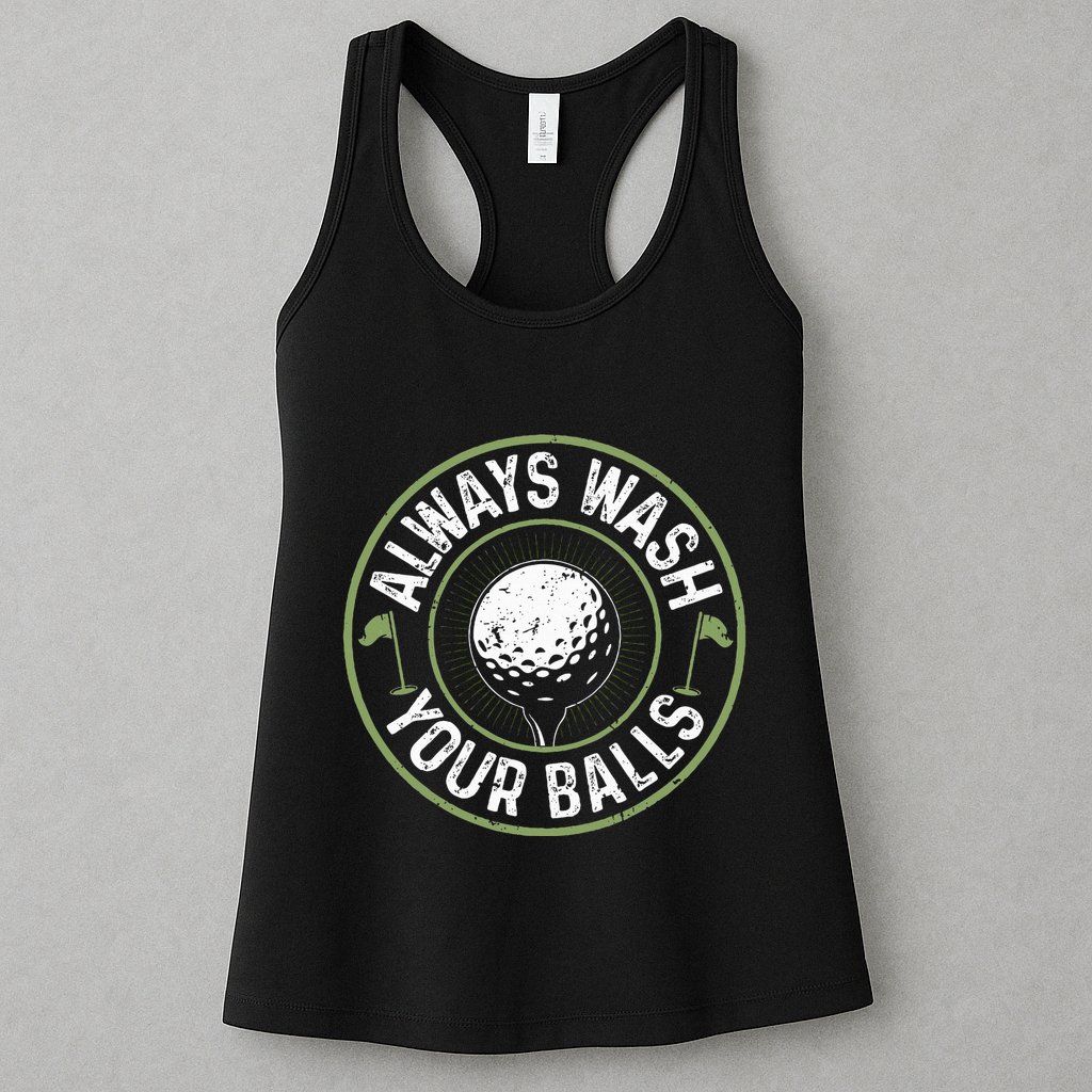 Always Wash Your Balls Golf Lover Golfer Golfing Life Womens Tank Top